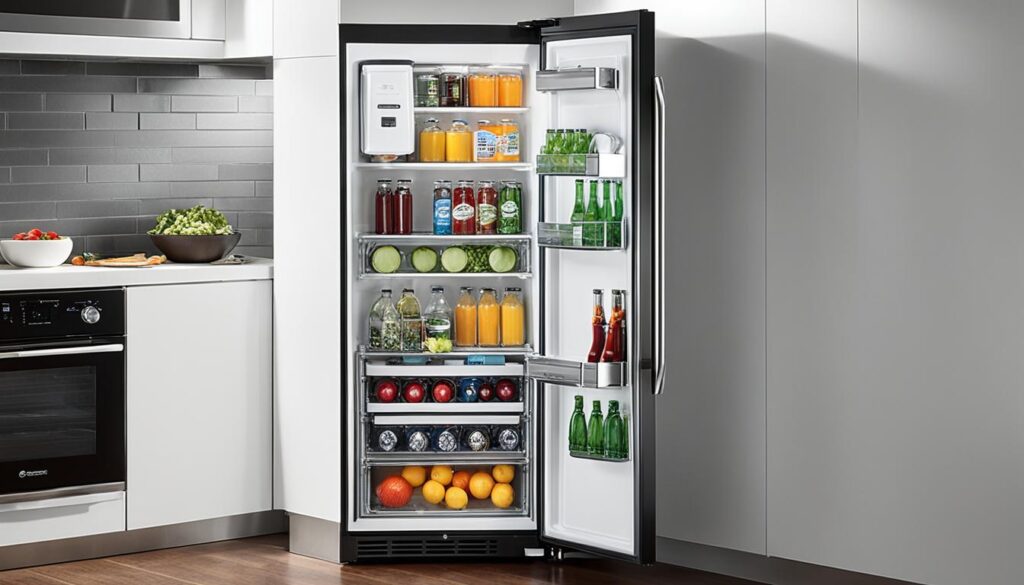 Platzsparender Kühlschrank