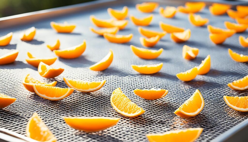 Trocknungsmethoden Orangenschalen Bild
