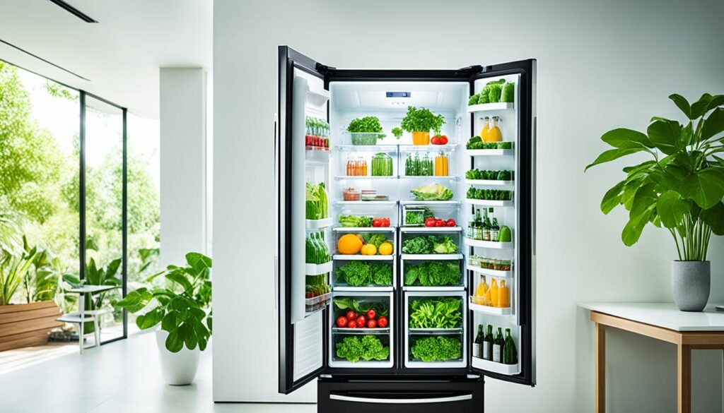 Energiesparender Inselkühlschrank