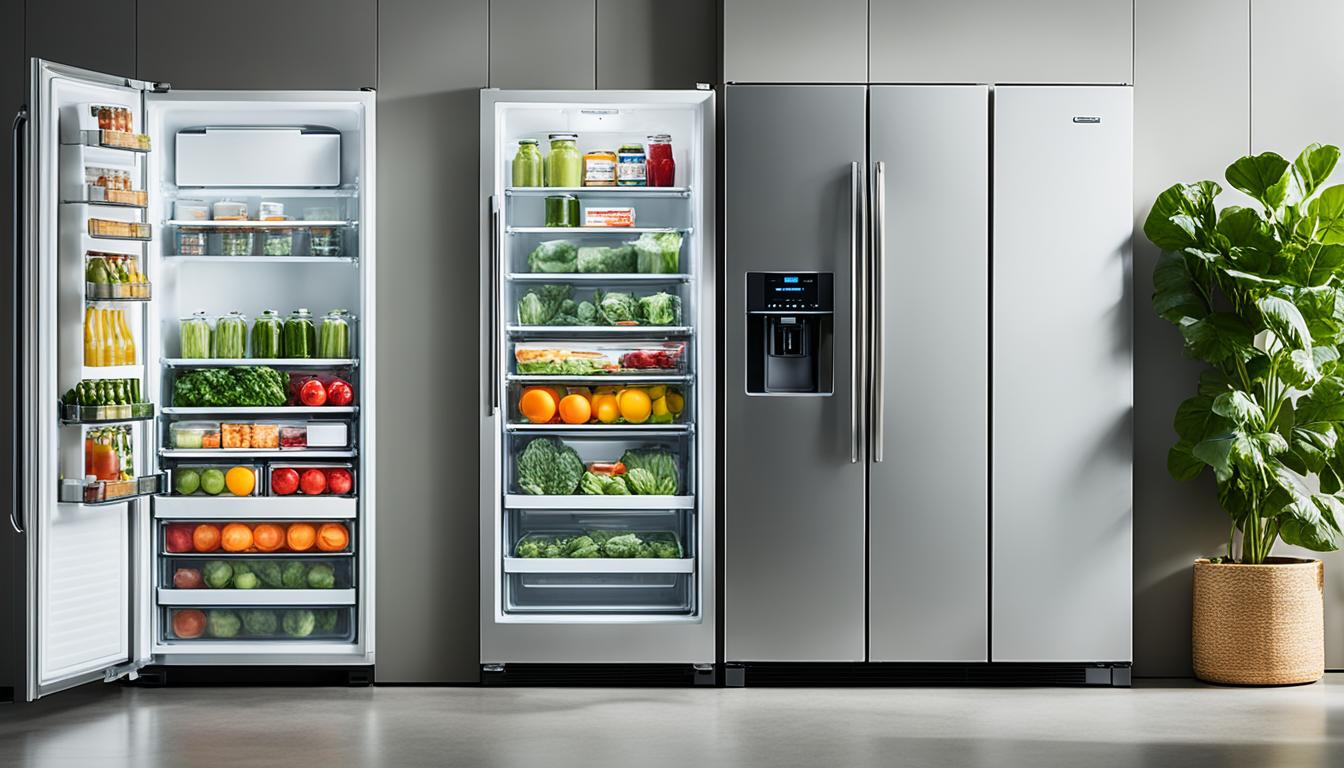 Freistehender Kühlschrank