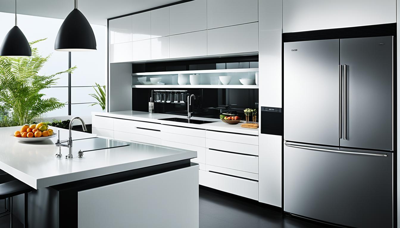 Glasfront-Kühlschrank