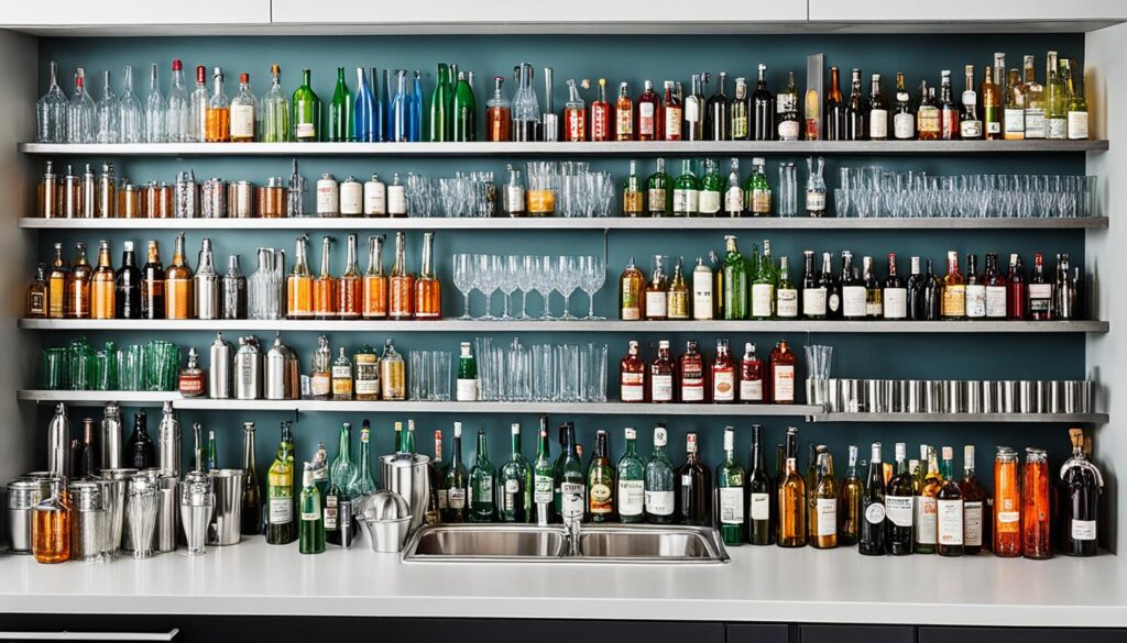 Bar-Kühlschrank bestücken
