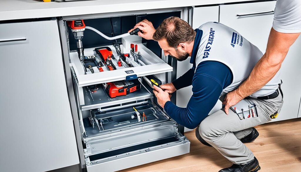 Unterbau-Gefrierschrank Installation