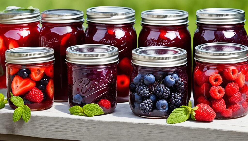 Einkochen von Beeren