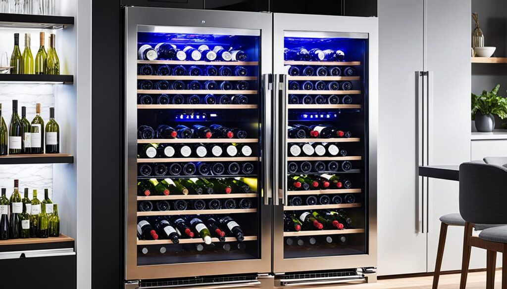 Side-by-Side-Weinkühlschrank