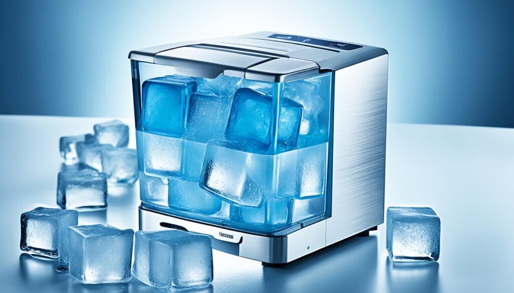 Selbstreinigungsfunktion Eiswürfelmaschine