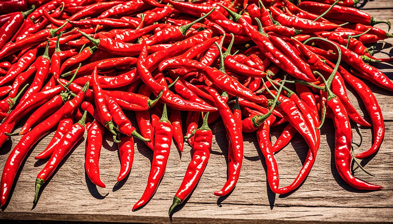 Chili trocknen