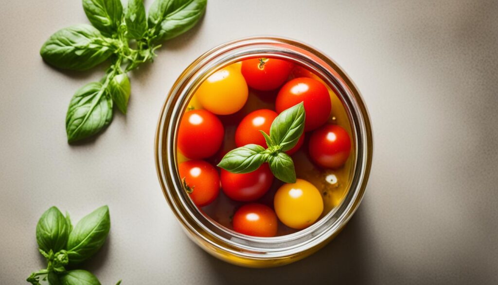 Eingelegte Tomaten in Essig