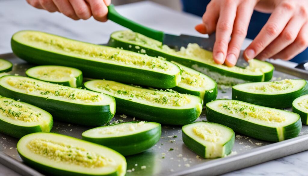 Zucchini Vorbereitung