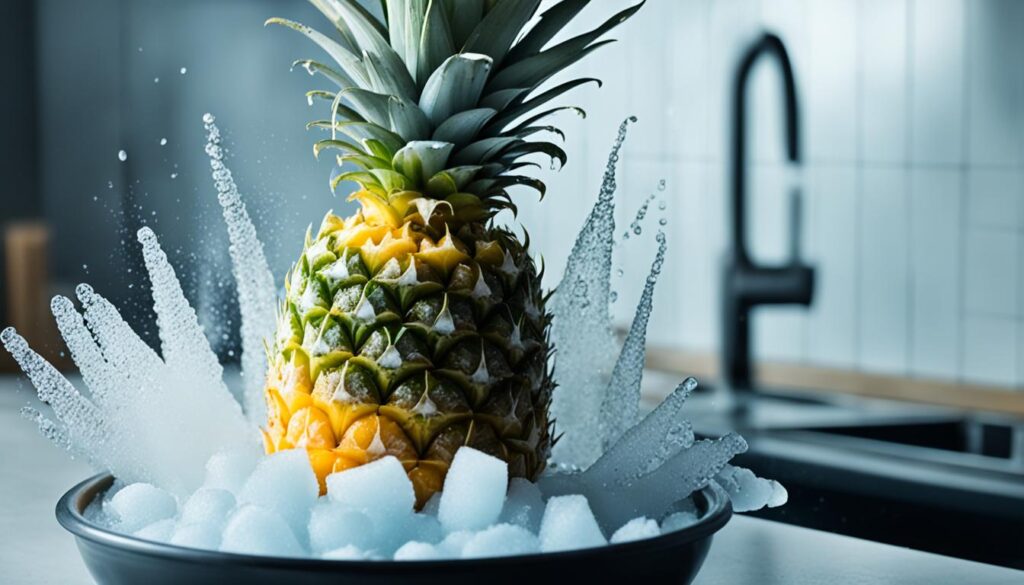 Ananas auftauen