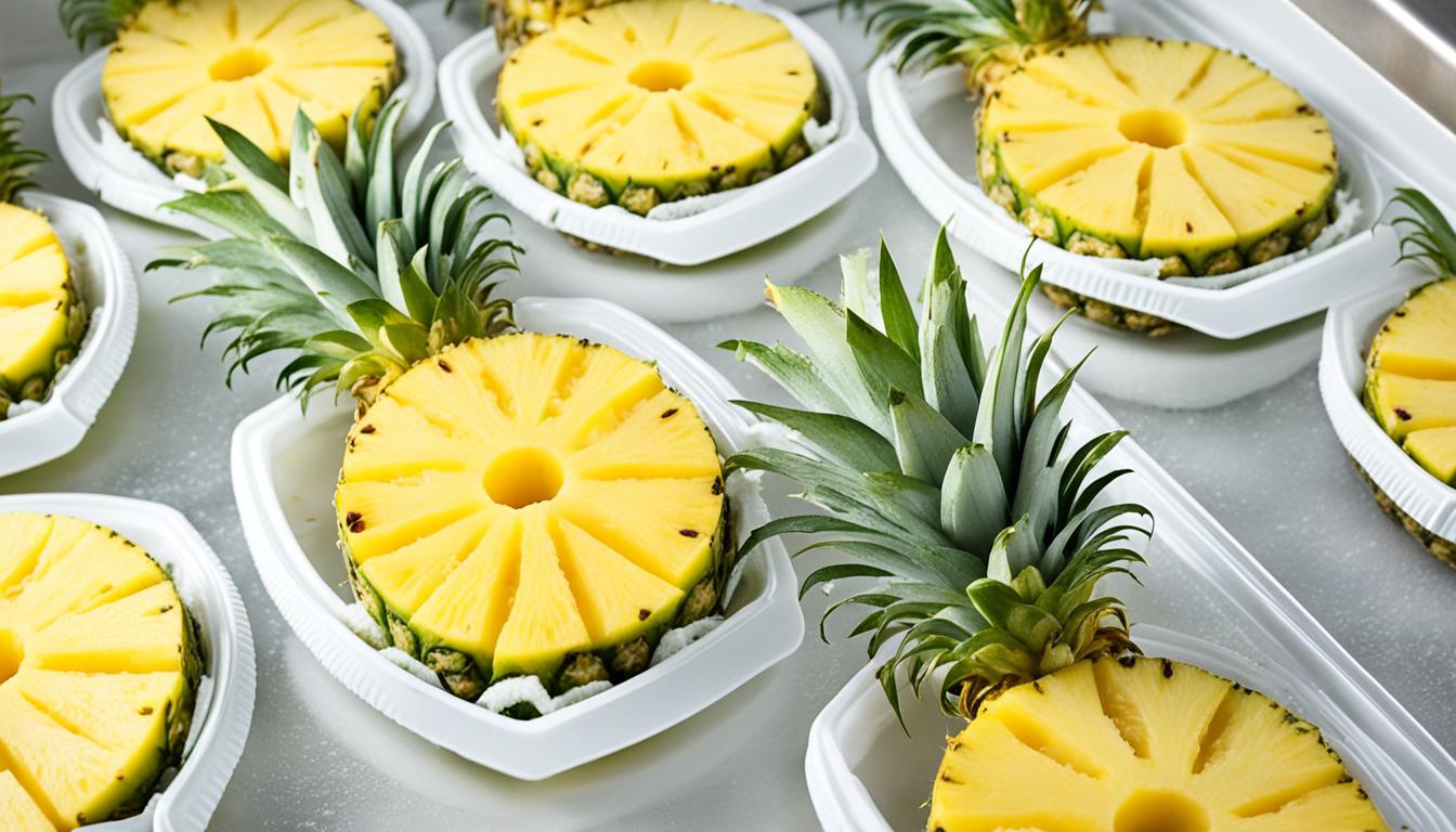 Ananas einfrieren