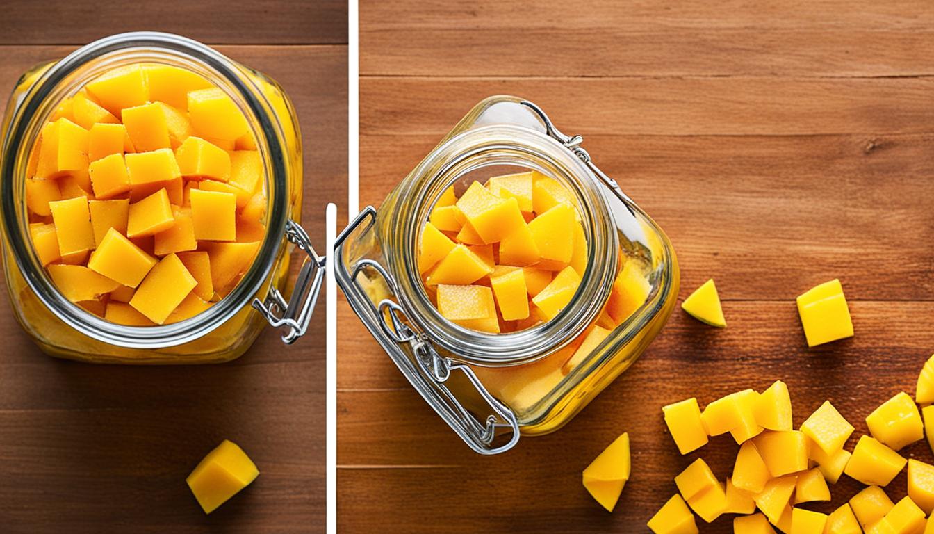 Mango einlegen