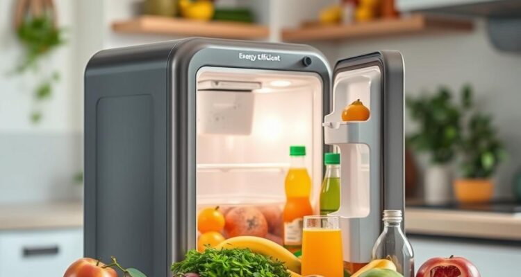 energieeffizienter Mini-Kühlschrank