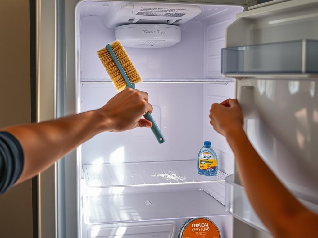Kühlschrank hintere Bereiche reinigen