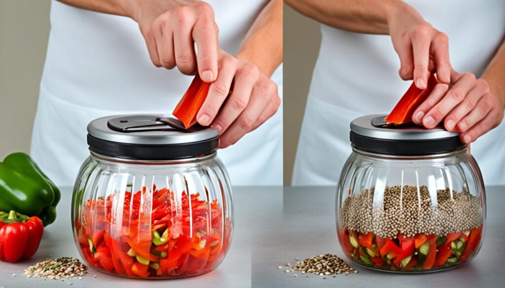 Paprika vorbereiten