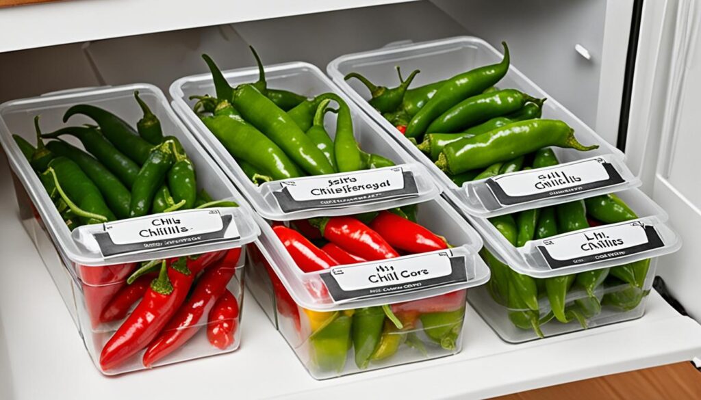 Lagerbedingungen für Chilis