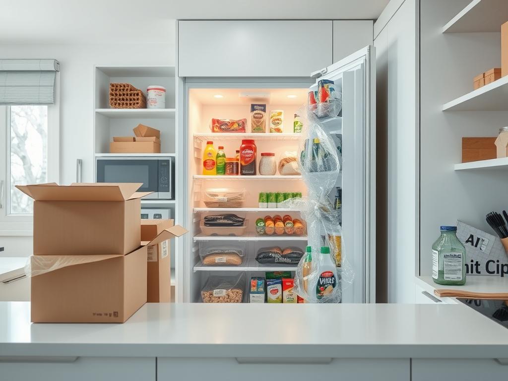 Kühlschrank Pflege während Umzug