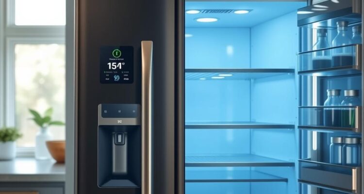 Stromsparende Kühlschrank-Features